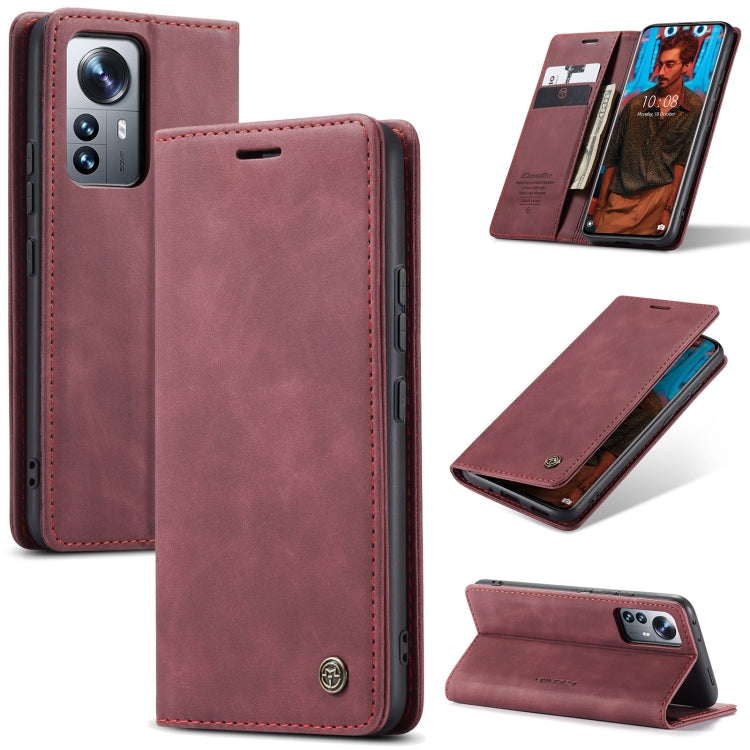 For Xiaomi 12 Pro CaseMe 013 Multifunctional Horizontal Flip Leather Phone Case