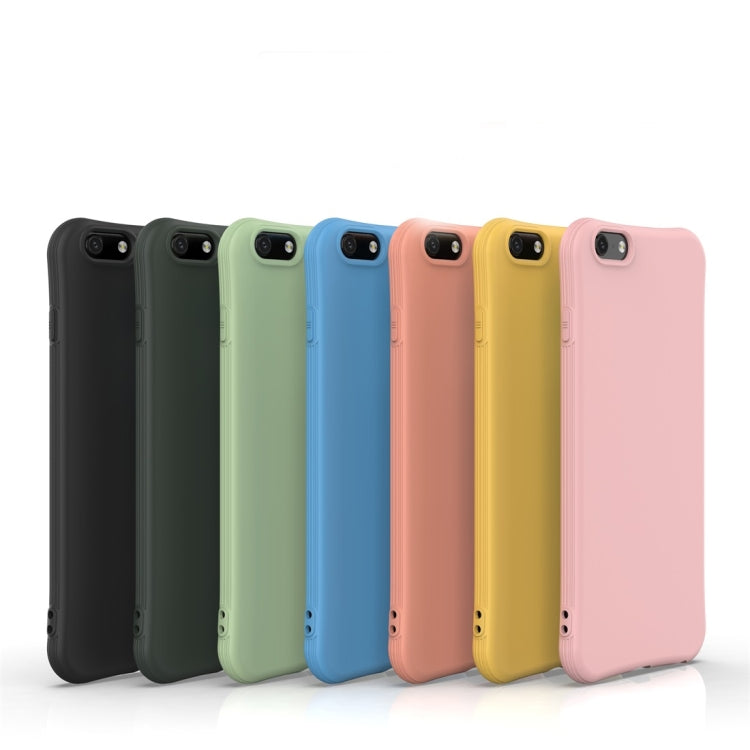 For iPhone 6 Plus Solid Color TPU Slim Shockproof Protective Case