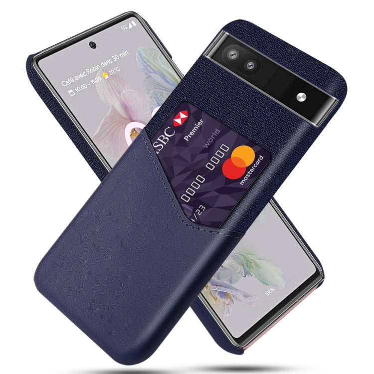 For Google Pixel 6a Cloth Texture Card Slot PC Leather Phone Case