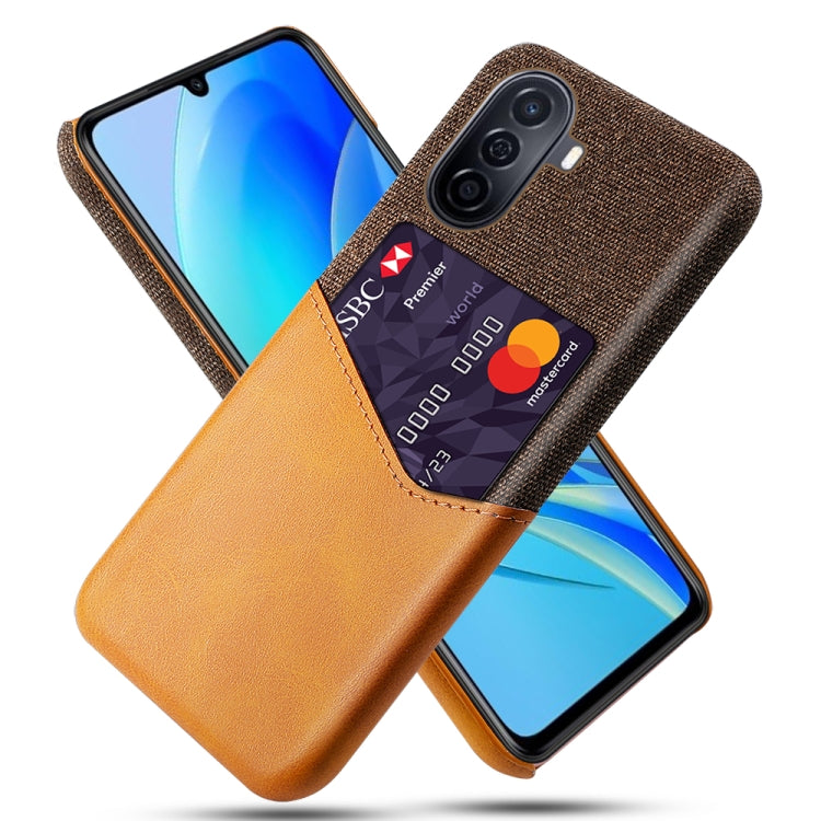 For Huawei Enjoy 50 Cloth Texture Card Slot PC Leather Phone Case