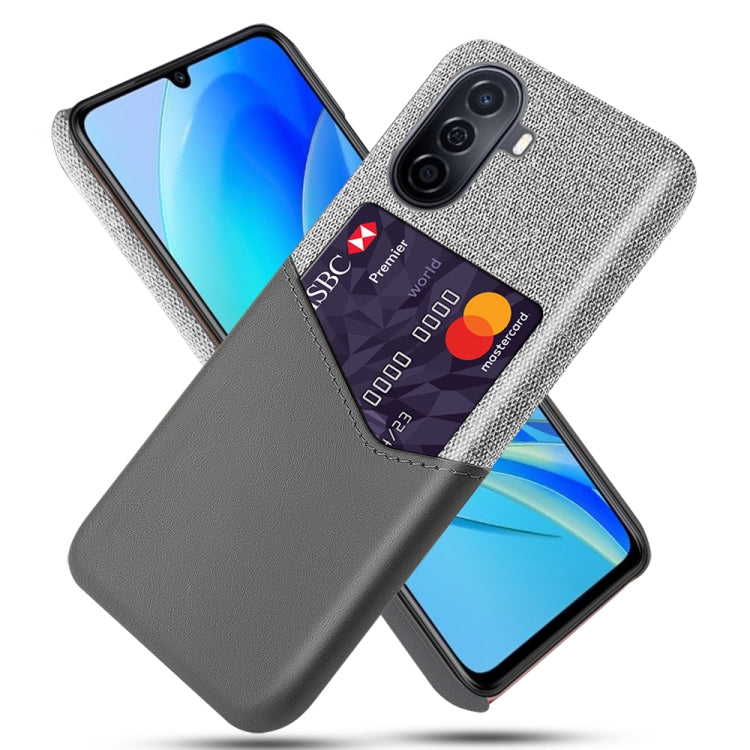 For Huawei Enjoy 50 Cloth Texture Card Slot PC Leather Phone Case