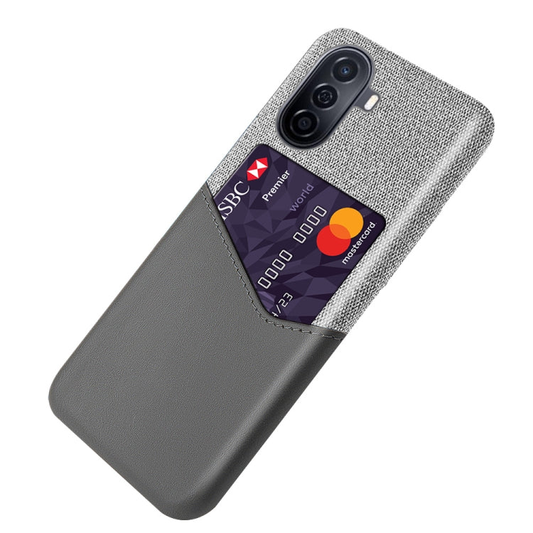 For Huawei Enjoy 50 Cloth Texture Card Slot PC Leather Phone Case