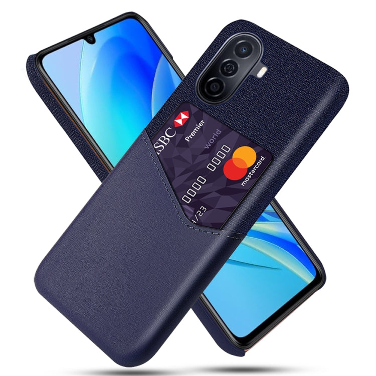 For Huawei Enjoy 50 Cloth Texture Card Slot PC Leather Phone Case