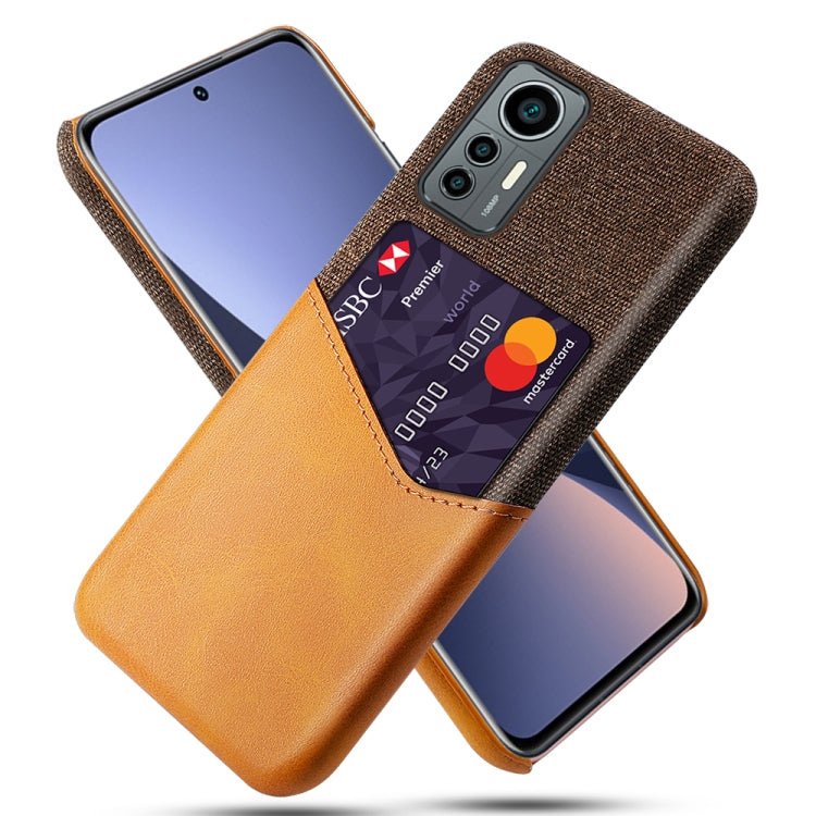 For Xiaomi 12 Lite Eurasian Cloth Texture Card Slot PC Leather Phone Case