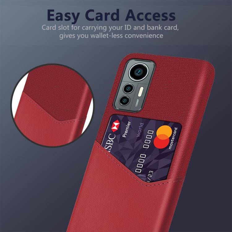 For Xiaomi 12 Lite Eurasian Cloth Texture Card Slot PC Leather Phone Case