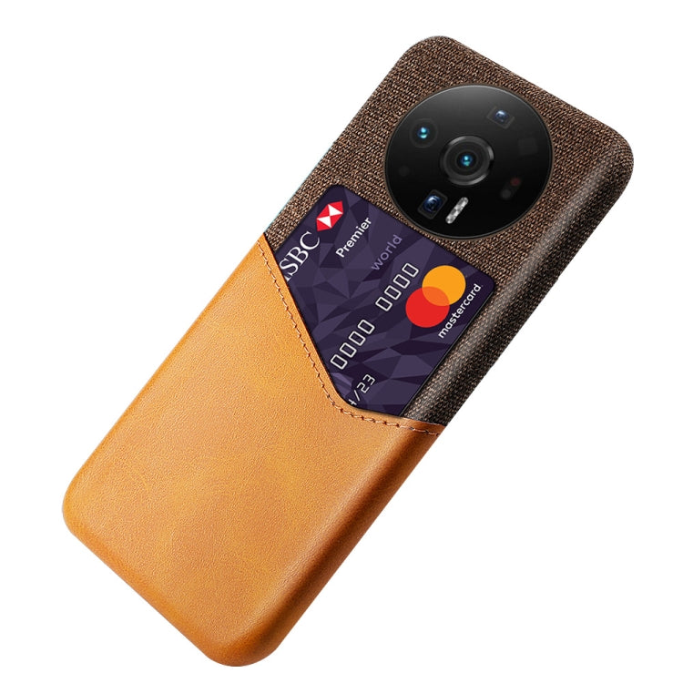 For Xiaomi 12S Ultra Cloth Texture Card Slot PC Leather Phone Case