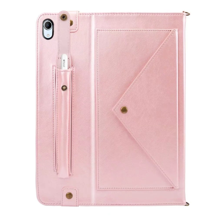 For iPad mini 6 Envelope Solid Color Leather Tablet Case