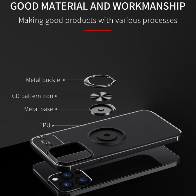 Metal Ring Holder TPU Phone Case For iPhone 14 Pro Max