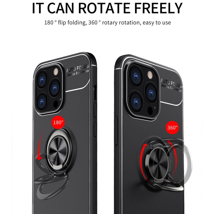 Metal Ring Holder TPU Phone Case For iPhone 14 Pro