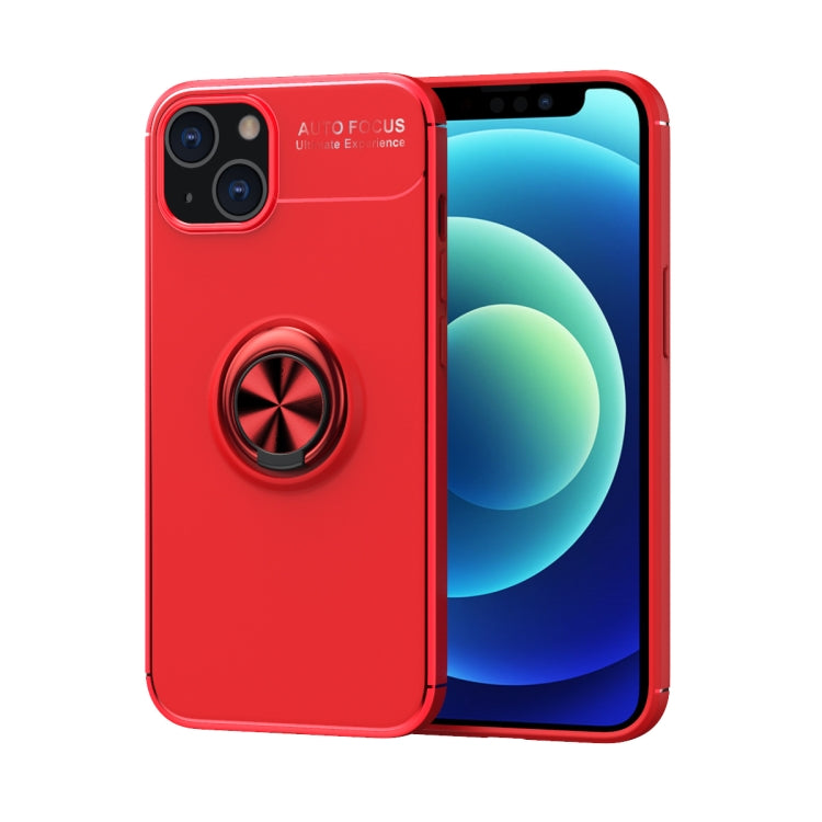 For iPhone 14 Metal Ring Holder TPU Phone Case