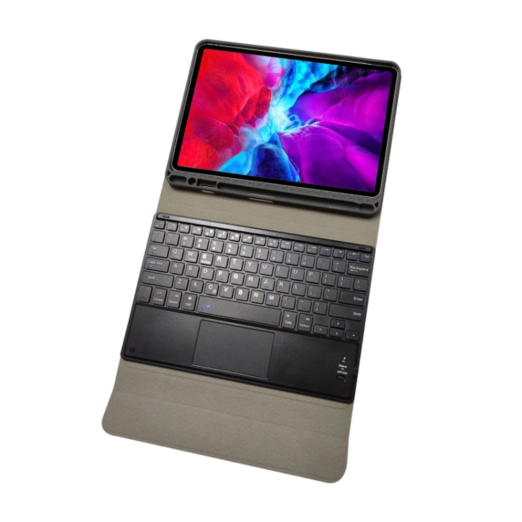 RK11C Detachable Touch Bluetooth Keyboard TPU Horizontal Flip Leather Tablet Case for iPad Pro 11 2020 / 2018 with Holder & Pen Slot