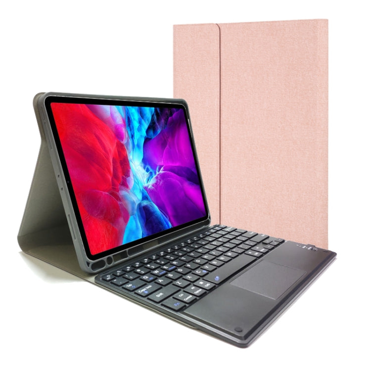 RK11C Detachable Touch Bluetooth Keyboard TPU Horizontal Flip Leather Tablet Case for iPad Pro 11 2020 / 2018 with Holder & Pen Slot