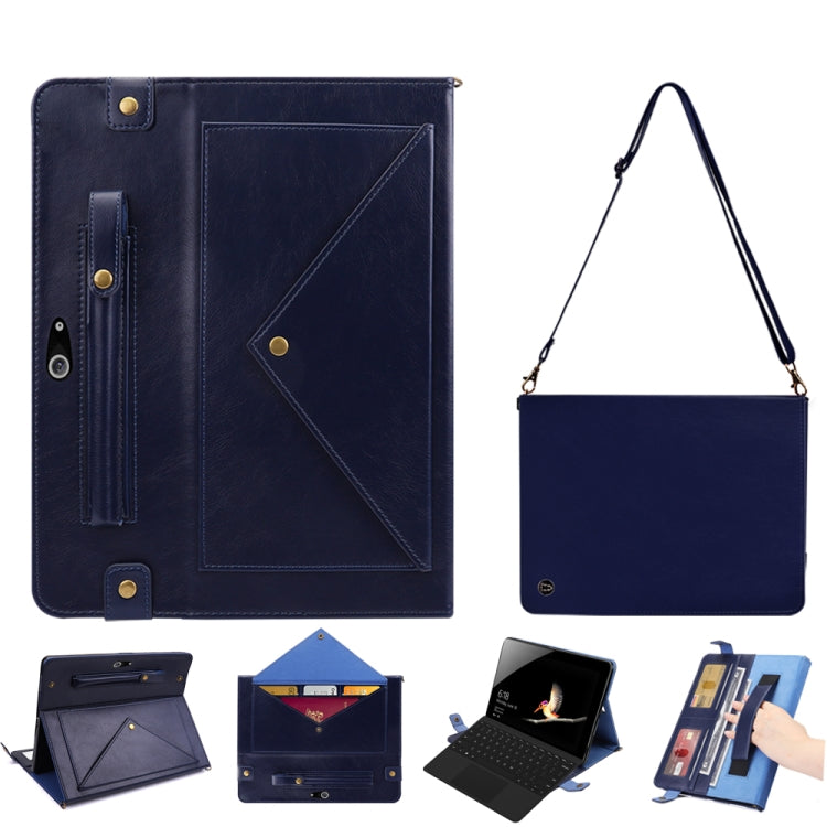 For Microsoft Surface Go 1 / 2 / 3 Envelope Solid Color Leather Tablet Case