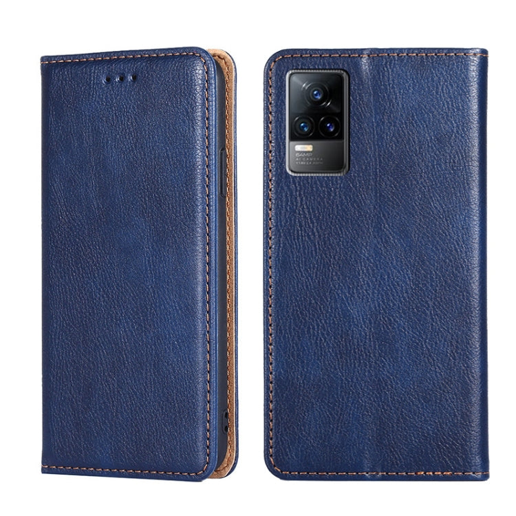 For vivo V21e 4G / Y73 2021 Gloss Oil Solid Color Magnetic Leather Phone Case