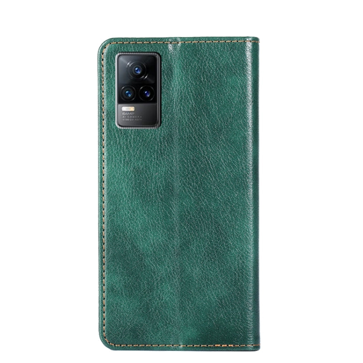 For vivo V21e 4G / Y73 2021 Gloss Oil Solid Color Magnetic Leather Phone Case