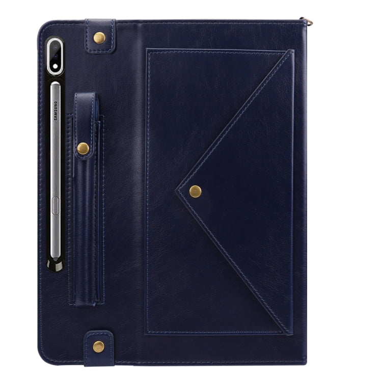 For Samsung Galaxy Tab S7 T870/T875 Envelope Solid Color Leather Tablet Case