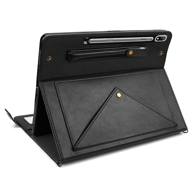 For Samsung Galaxy Tab S8 Ultra Envelope Solid Color Leather Tablet Case