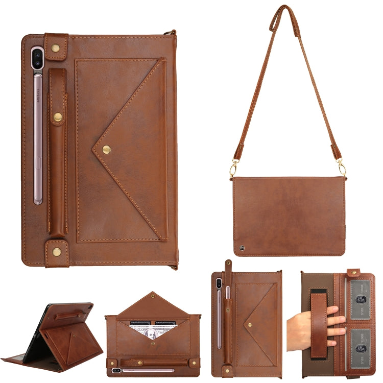 For Samsung Galaxy Tab S6 T860/T865 Envelope Solid Color Leather Tablet Case
