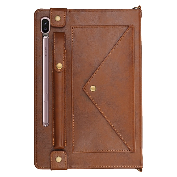 For Samsung Galaxy Tab S6 T860/T865 Envelope Solid Color Leather Tablet Case