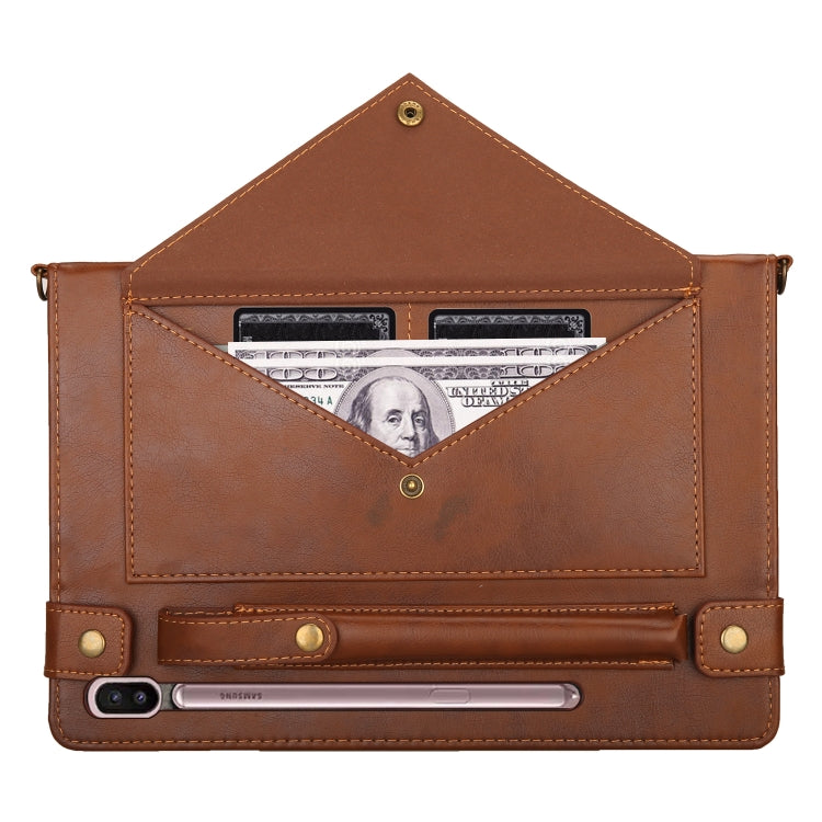 For Samsung Galaxy Tab S6 T860/T865 Envelope Solid Color Leather Tablet Case