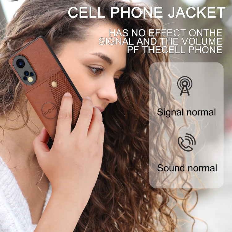 For Huawei Nova 9 Double Buckle PU + TPU Shockproof Magnetic Phone Case
