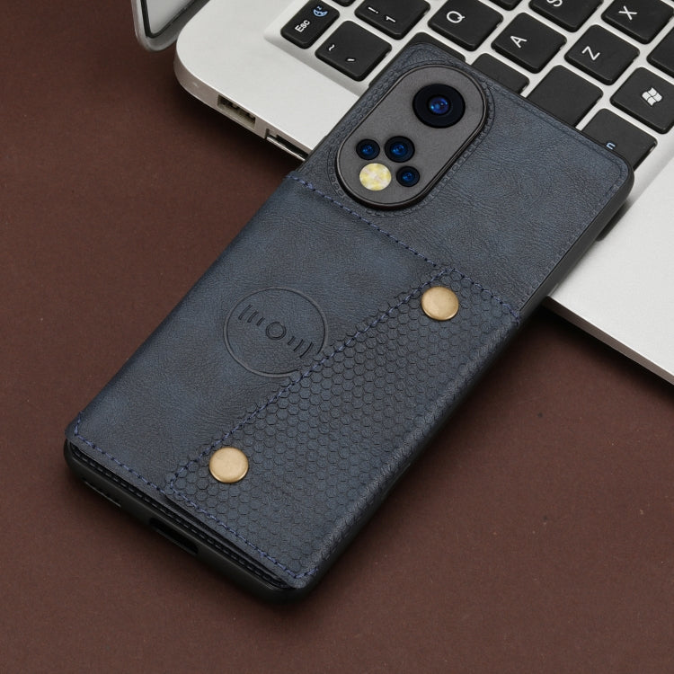 For Huawei Nova 9 Double Buckle PU + TPU Shockproof Magnetic Phone Case