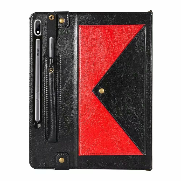 For Samsung Galaxy Tab S7 FE T730/T735 Envelope Color Matching Leather Tablet Case
