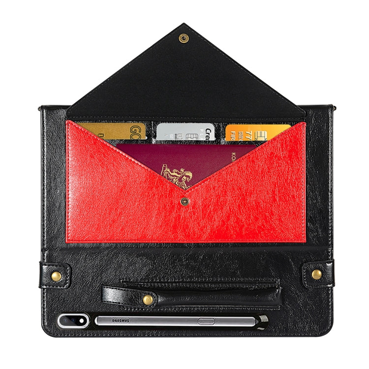 For Samsung Galaxy Tab S8 Ultra Envelope Color Matching Leather Tablet Case
