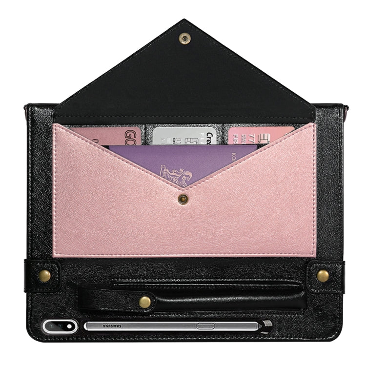For Samsung Galaxy Tab S8+ Envelope Color Matching Leather Tablet Case