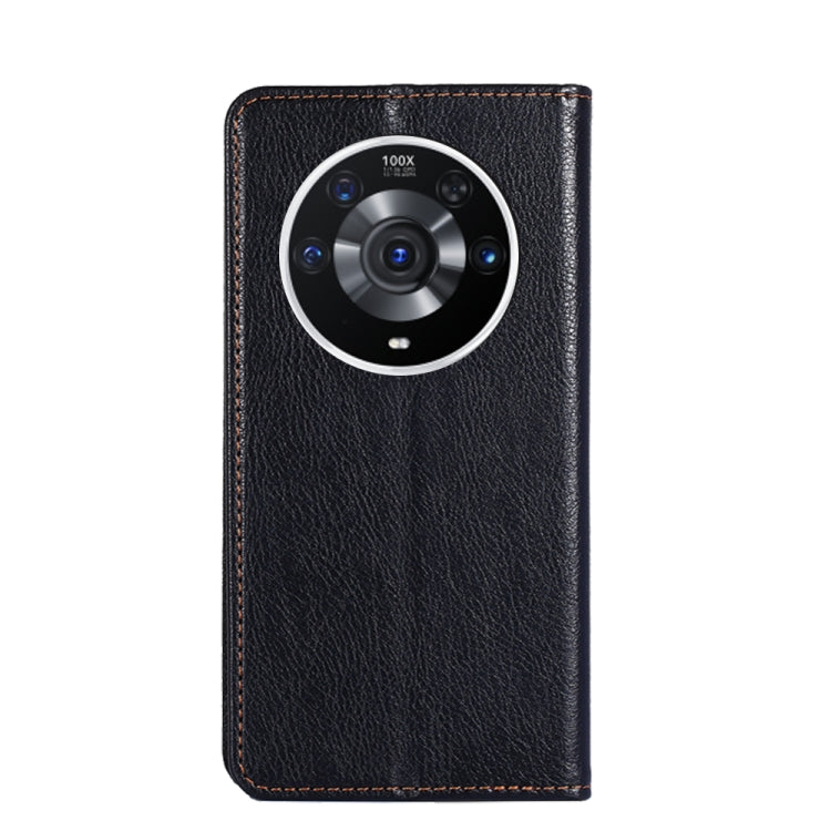 For Honor Magic3 Pro Gloss Oil Solid Color Magnetic Leather Phone Case