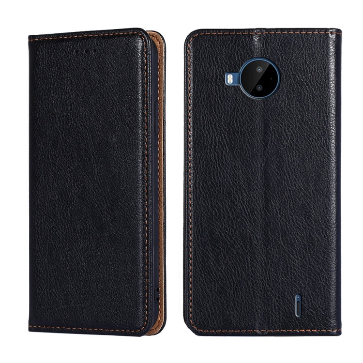 For Nokia C20 Plus Gloss Oil Solid Color Magnetic Leather Phone Case