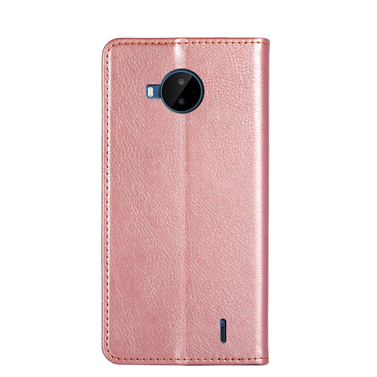For Nokia C20 Plus Gloss Oil Solid Color Magnetic Leather Phone Case