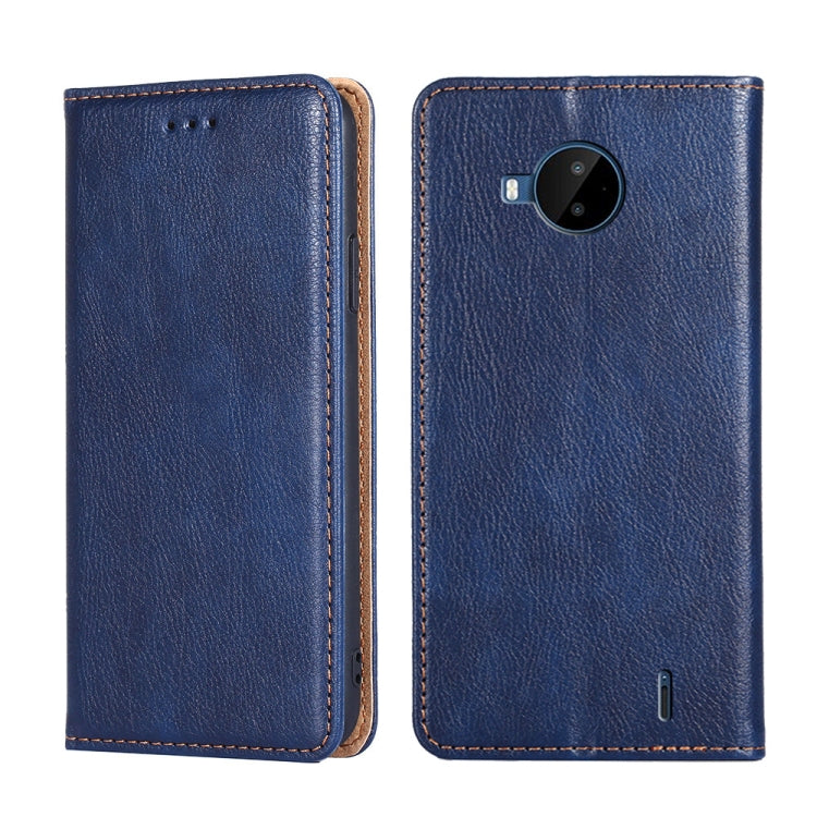 For Nokia C20 Plus Gloss Oil Solid Color Magnetic Leather Phone Case
