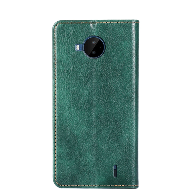 For Nokia C20 Plus Gloss Oil Solid Color Magnetic Leather Phone Case