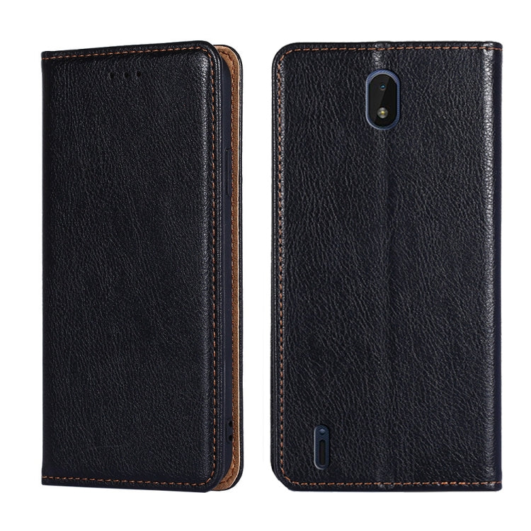 For Nokia C01 Plus / C1 2nd Edition Gloss Oil Solid Color Magnetic Leather Phone Case