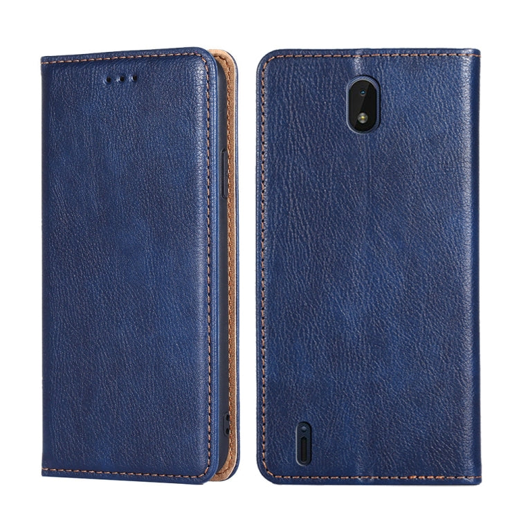 For Nokia C01 Plus / C1 2nd Edition Gloss Oil Solid Color Magnetic Leather Phone Case