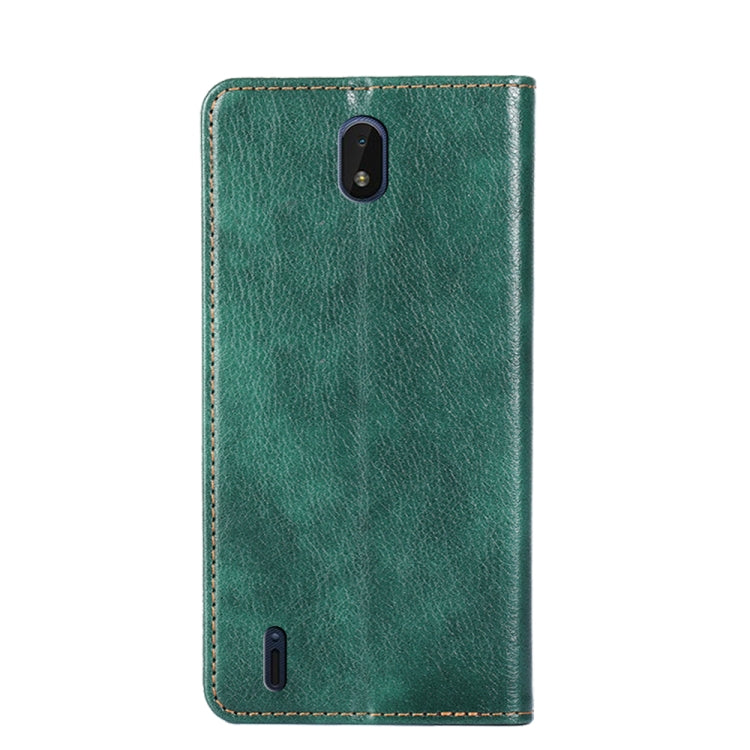 For Nokia C01 Plus / C1 2nd Edition Gloss Oil Solid Color Magnetic Leather Phone Case