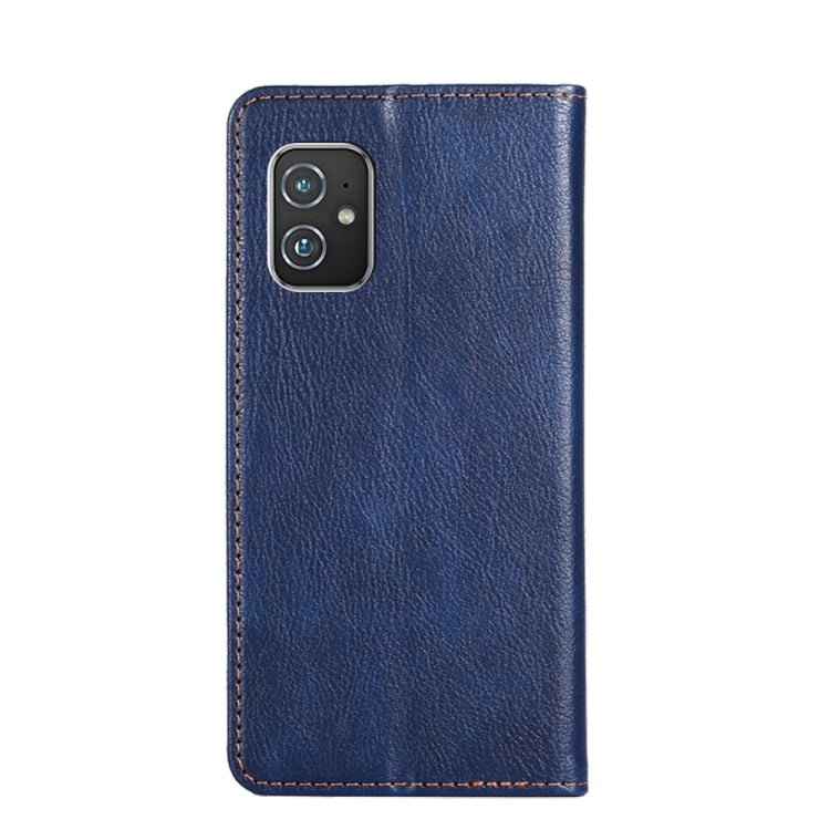 For Asus Zenfone 8 ZS590KS Gloss Oil Solid Color Magnetic Leather Phone Case