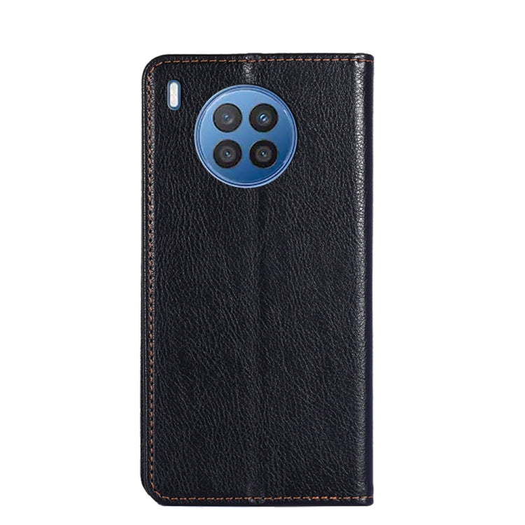 For Huawei nova 8i Gloss Oil Solid Color Magnetic Leather Phone Case