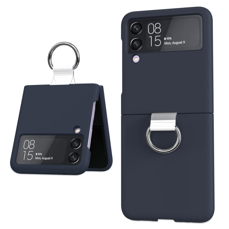 For Samsung Galaxy Z Flip4 5G PC PVC Ring Phone Case