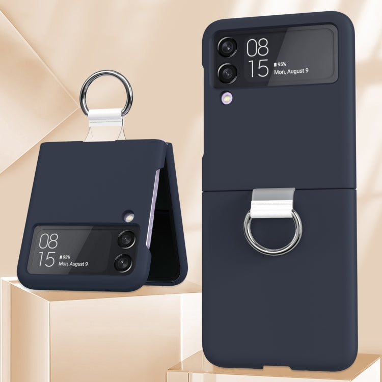 For Samsung Galaxy Z Flip4 5G PC PVC Ring Phone Case