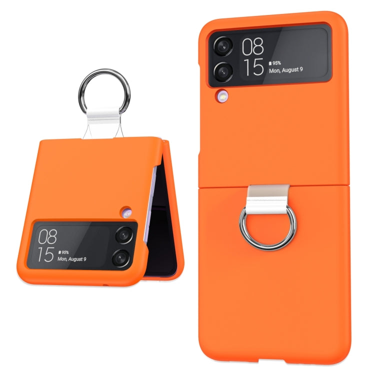 For Samsung Galaxy Z Flip4 5G PC PVC Ring Phone Case