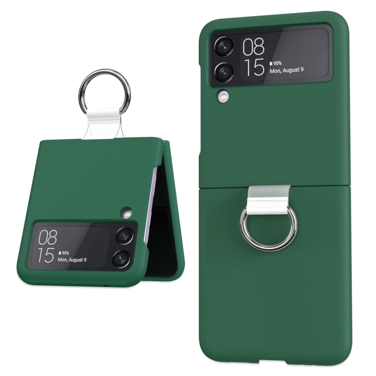 For Samsung Galaxy Z Flip4 5G PC PVC Ring Phone Case
