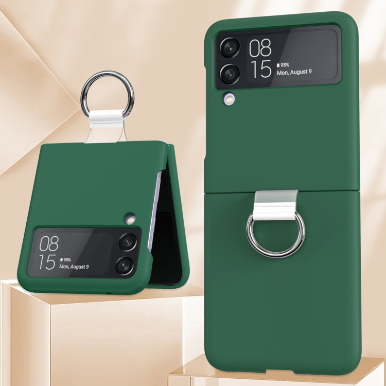 For Samsung Galaxy Z Flip4 5G PC PVC Ring Phone Case