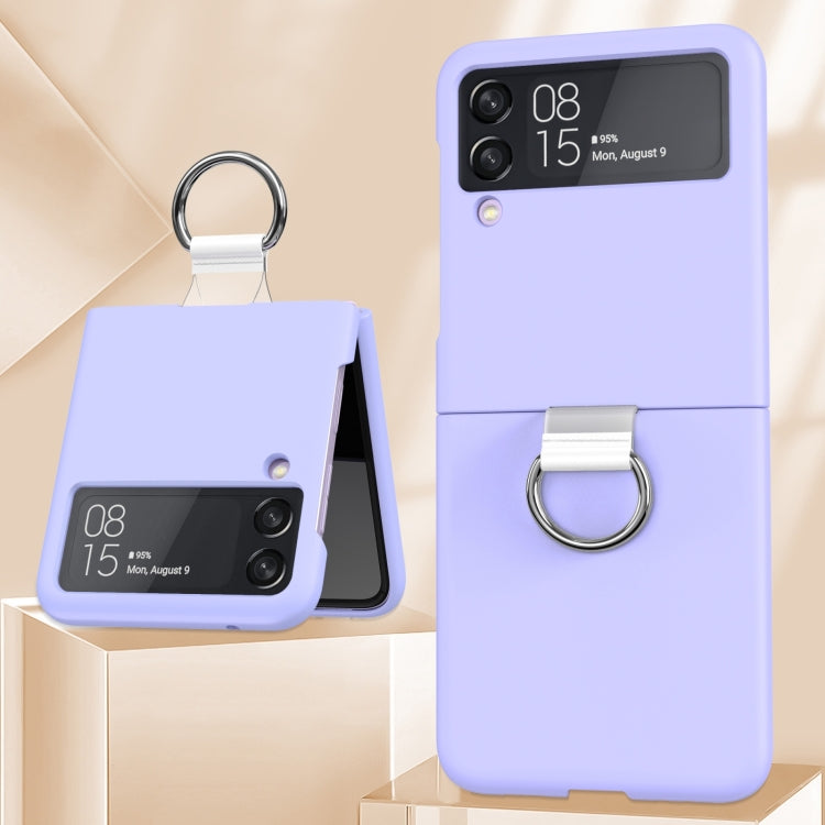 For Samsung Galaxy Z Flip4 5G PC PVC Ring Phone Case