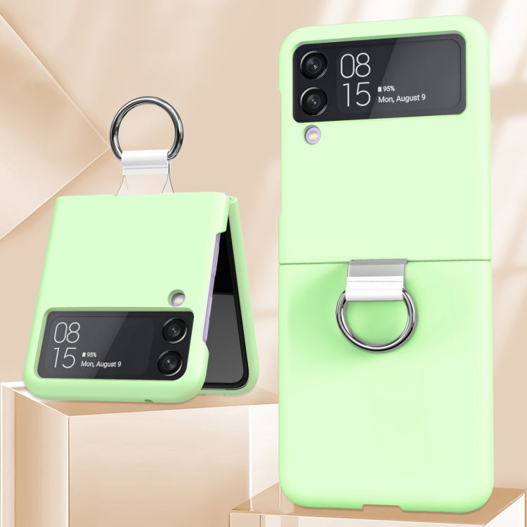 For Samsung Galaxy Z Flip4 5G PC PVC Ring Phone Case