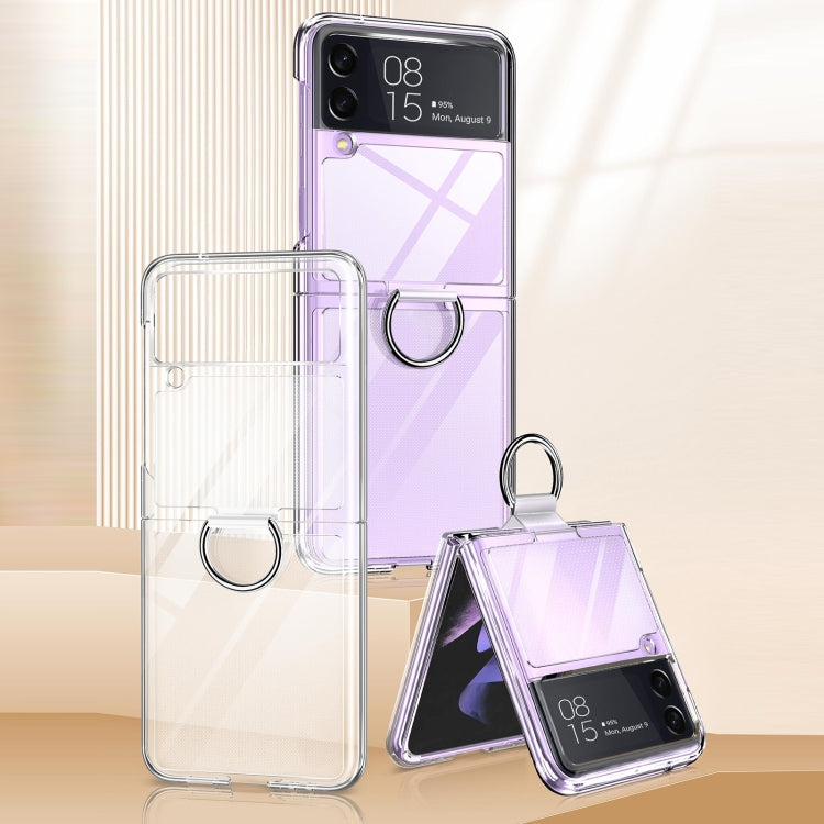 For Samsung Galaxy Z Flip4 5G PC PVC Ring Phone Case
