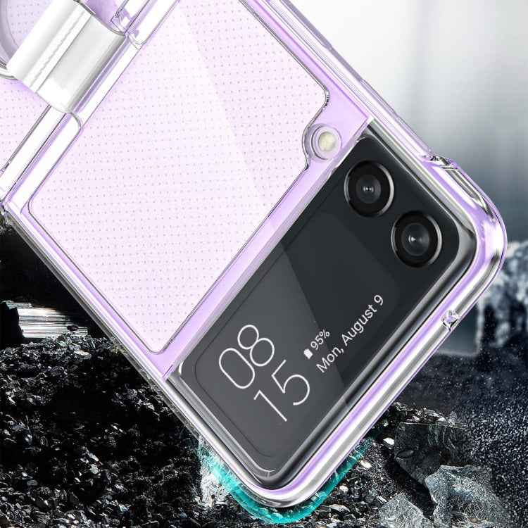 For Samsung Galaxy Z Flip4 5G PC PVC Ring Phone Case