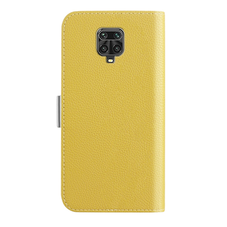 For Xiaomi Redmi Note 9 Pro Candy Color Litchi Texture Leather Phone Case