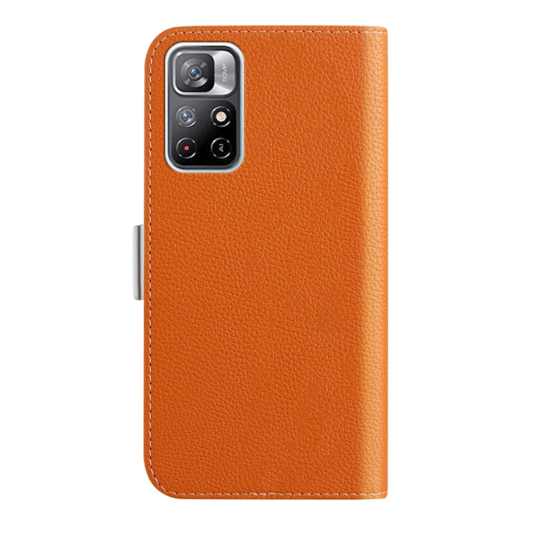For Xiaomi Redmi Note 11 5G China Candy Color Litchi Texture Leather Phone Case